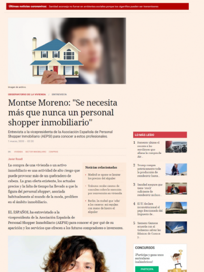 Montse Moreno: «Se necesita más que nunca un personal shopper inmobiliario»